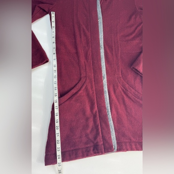 Horny Toad Wool Blend Monterossa Long Car Sweater Coat Womens Size Large - Picture 6 of 11